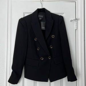 Club Monaco Jowdie Button Blazer, Black, size 0